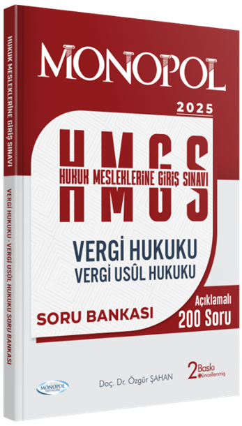 Hmgs Vergi Hukuku Vergi Usul Hukuku Soru Bankası  2. Baskı  Monopol Yayınları