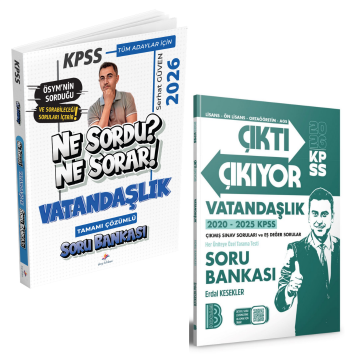 Dizgi Kitap 2026 KPSS Tüm Adaylar İçin Vatandaşlık Ne Sordu Ne Sorar Soru Bankası ve Benim Hocam Yayınları Vatandaşlık Çıktı Çıkıyor Soru Bankası Seti