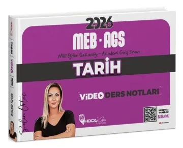 Hoca Kafası Yayınları 2026 MEB-AGS Tarih Video Ders Notları Selin Ortaç