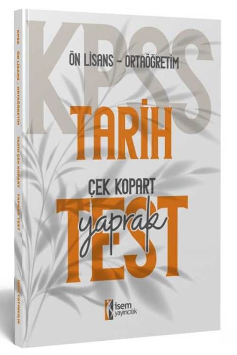 2024 KPSS Ortaöğretim Ön Lisans Tarih Çek Kopart Yaprak Test