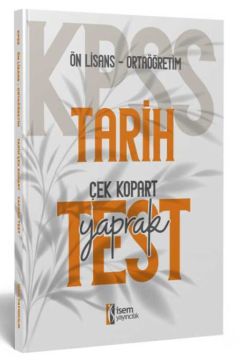2024 KPSS Ortaöğretim Ön Lisans Tarih Çek Kopart Yaprak Test