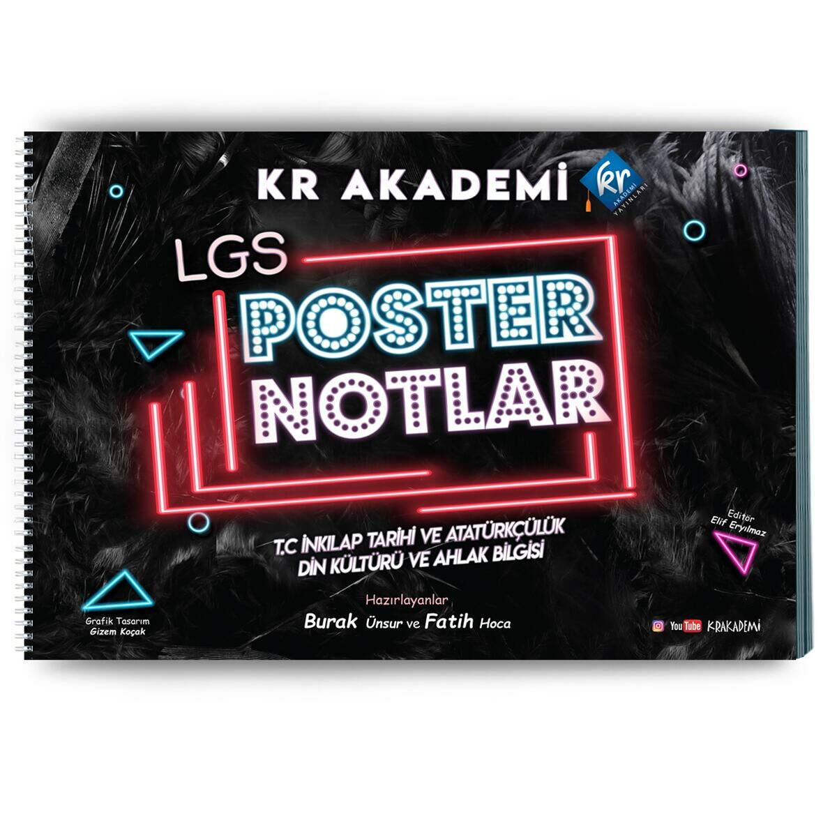 LGS İnkılap Tarihi ve Atatürkçülük Din Kültürü ve Ahlak Bilgisi Poster Notları Kr Akademi Yayınları