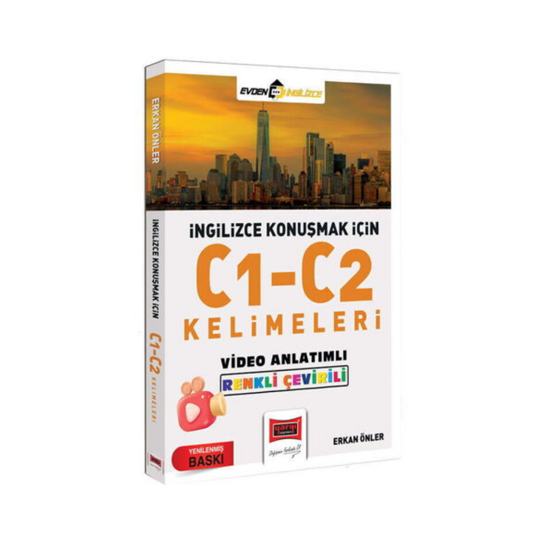 İngilizce Konuşmak İçin C1-C2 Kelimeleri Video Anlatımlı Renkli Çeviri Yargı Yayınları