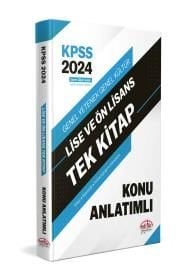 Editör Yayınları 2024 KPSS Lise ve Ön Lisans Tek Kitap Konu Anlatımlı