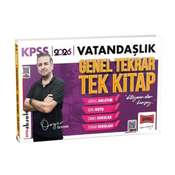 2026 KPSS Vatandaşlık Genel Tekrar Tek Kitap - Özgür Özkınık Yargı Yayınları