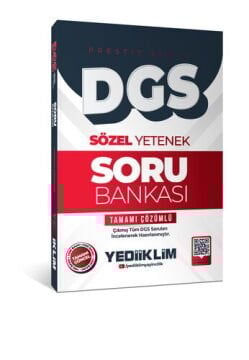 2026 DGS Prestij Serisi Sözel Yetenek Tamamı Çözümlü Soru Bankası Yediiklim Yayınları
