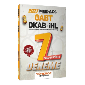 Yönerge Yayınları 2027 ÖABT MEB-AGS DKAB Din Kültürü ve Ahlak Bilgisi Öğretmenliği 7 Deneme Çözümlü - İADESİZ