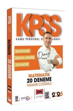 2026 KPSS Tamamı Çözümlü Matematik 20 Deneme (Deniz Atalay) Yargı Yayınları