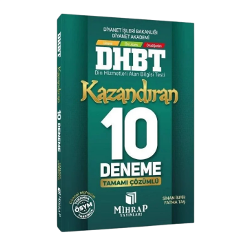 Mihrap Yayınları DHBT Kazandıran 10 Deneme - Sinan İspir, Fatma Taş - İADESİZ