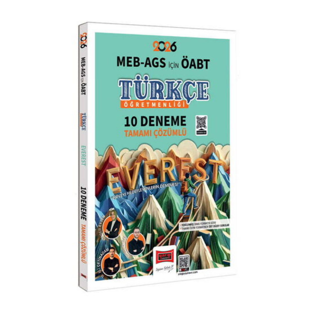 2026 MEB-AGS ÖABT Türkçe Öğretmenliği Tamamı Çözümlü 10 Deneme Yargı Yayınları
