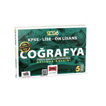 2026 KPSS - Lise - Ön Lisans Akılda Kalan Coğrafya Harita Tablo ve Grafiklerle +5 Deneme İlaveli Yargı Yayınları