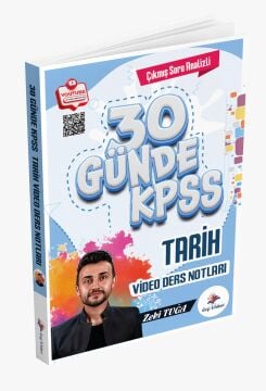 Dizgi Kitap 2026 KPSS 30 Günde Tarih Çıkmış Soru Analizli Video Ders Notları Zeki Tuğa