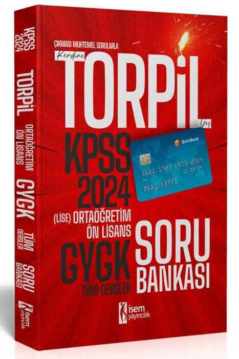 2024 TOPRİL KPSS Ortaöğretim Ön Lisans GYGK Tek Kitap Soru Bankası