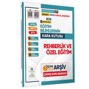 2025 MEB-AGS Eğitim Bilimlerinin Kara Kutusu REHBERLİK ve ÖZEL ÖĞRETİM Çıkmış Soru Bankası K.Ö. Çözümlü İnformal Yayınları
