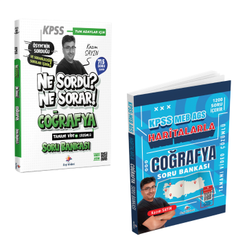 Dizgi Kitap 2026 Ne Sordu Ne Sorar KPSS Coğrafya Soru Bankası & Kpss Meb Ags Haritalarla Coğrafya Soru Bankası Kazım Sayın Seti