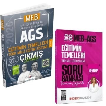 Dizgi Kitap 2026 MEB AGS Tamamı Video Çözümlü Eğitimin Temelleri Türk Milli Eğitim Sistemi Çıkmış Sorular ve İndeks Akademi MEB-AGS Eğitimin Temelleri ve Türk Milli Eğitim Sistemi Soru Bankası Çözümlü Seti