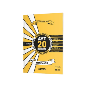 Hız Yayınları AYT Matematik 1. Dönem 20'li Deneme 1. Kitap