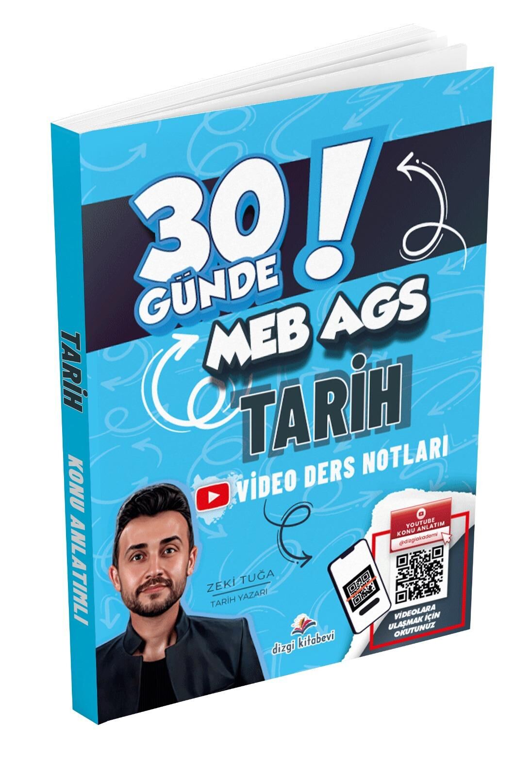 Dizgi Kitap 2026 MEB AGS 30 Günde Tarih Video Ders Notları Zeki Tuğa