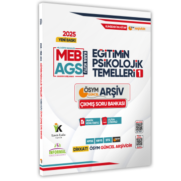 2025 MEB-AGS Kara Kutu Eğitimin Psikolojik Temelleri 1 ÖSYM Çıkmış Soru Bankası Konu Özetli Çözümlü İnformal Yayınları