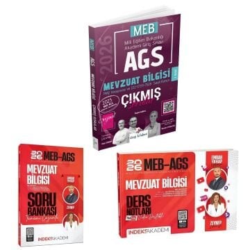 Dizgi Kitap 2026 MEB AGS Mevzuat Bilgisi Çıkmış Sorular ve İndeks Akademi Mevzuat Bilgisi Soru Bankası Mevzuat Bilgisi-Ders Notları Seti