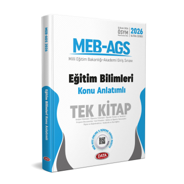 Data Yayınları 2026 MEB-AGS Eğitim Bilimleri Tek Kitap Konu Anlatımlı