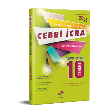 Dizgi Kitap Cebri İcra İcra Müdürlüğü Ve Müdür Yardımcılığı Çözümlü 10 Deneme Sınavı 2023