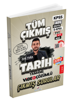 Dizgi Kitap 2026 KPSS AGS Tarih Tüm Sınavlar Tamamı Video Çözümlü Çıkmış Sorular 2. Baskı Zeki Tuğa