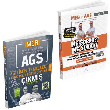 Dizgi Kitap 2026 MEB AGS Eğitimin Temelleri Türk Milli Eğitim Sistemi Çıkmış Sorular & Eğitimin Temelleri ve Türk Milli Eğitim Sistemi Ne Sordu Ne Sorar Soru Bankası Seti