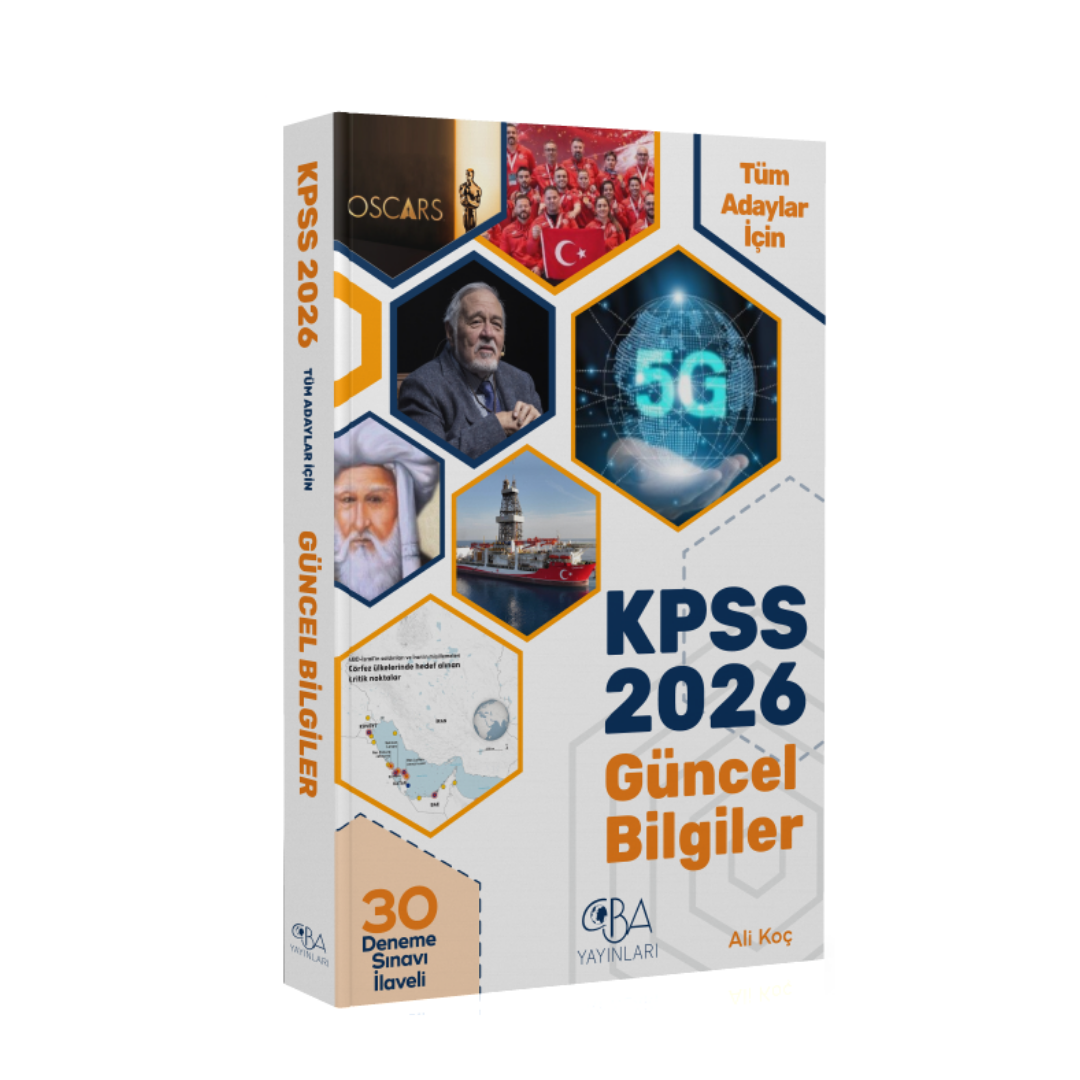 2026 KPSS Güncel Bilgiler Konu Anlatımı (30 Deneme İlaveli) - Ali Koç CBA Yayınları