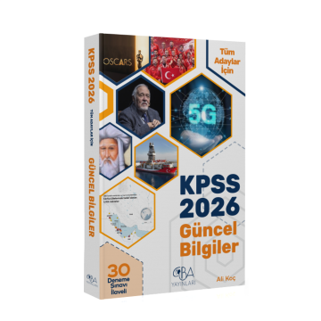 2026 KPSS Güncel Bilgiler Konu Anlatımı (30 Deneme İlaveli) - Ali Koç CBA Yayınları