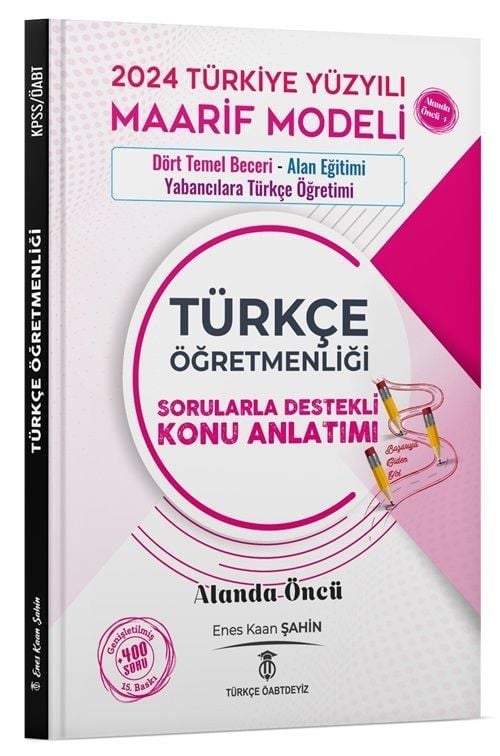 Türkçe ÖABTDEYİZ ÖABT Türkçe Dört Temel Beceri ve Alan Eğitimi Konu  Anlatımı - Enes Kaan Şahin Türkçe ÖABTDEYİZ