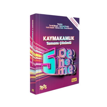 Makro Kitap 2025 Kaymakamlık Sınavına Hazırlık Tamamı Çözümlü 5 Deneme