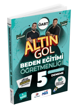 Dizgi Kitap 2026 MEB-AGS ÖABT Altın Gol Beden Eğitimi Öğretmenliği Tamamı Çözümlü 5 Deneme 2. Baskı