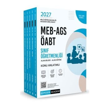 Pegem Yayınları 2027 MEB AGS ÖABT Sınıf Öğretmenliği Alan Bilgisi - Alan Eğitimi Konu Anlatımlı Set (5 Kitap)