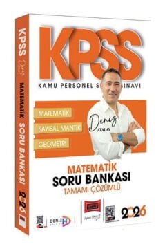 Yargı Yayınları 2026 KPSS Genel Yetenek Tamamı Çözümlü Matematik Soru Bankası (Deniz Atalay)