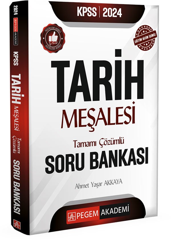 2026 KPSS Tarih Meşalesi Tamamı Çözümlü Soru Bankası Pegem Yayınları