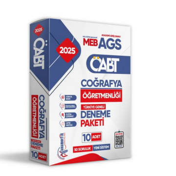 2025 MEB-AGS ÖABT YENİ SİSTEM COĞRAFYA Öğretmenliği 10lu Paket Deneme Çözümlü Türkiye Geneli İnformal Yayınları