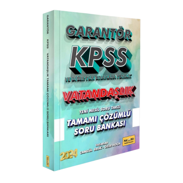 Makro Kitap 2024 KPSS ve Tüm Sınavlara Yönelik Vatandaşlık Garantör Tamamı Çözümlü Soru Bankası – Cangül Erlik, Özer Hoca