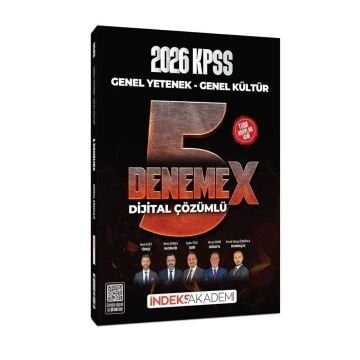 İndeks Akademi Yayıncılık 2026 KPSS Genel Yetenek Genel Kültür 5 DenemeX Çözümlü