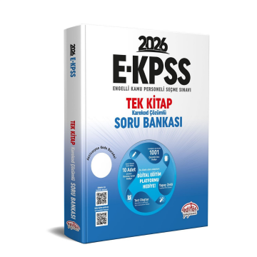 2026 EKPSS Tek Kitap Soru Bankası Editör Yayınları