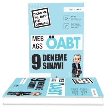 Eker Test ÖABT MEB-AGS Din Kültürü ve Ahlak Bilgisi Öğretmenliği 9 Deneme Çözümlü - İzzet Eker Eker Test Yayınları - İADESİZ