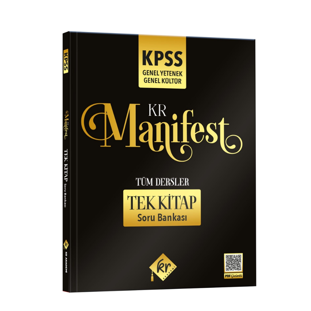 2026 KPSS Genel Yetenek Genel Kültür Manifest Tüm Dersler Tek Kitap Soru Bankası KR Akademi Yayınları