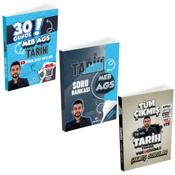 Dizgi Kitap 2026 MEB AGS Tarih Kazandıran 3'lü Set Zeki Tuğa