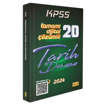 Makro Kitap 2024 KPSS Tarih Tamamı Dijital Çözümlü 20 Deneme
