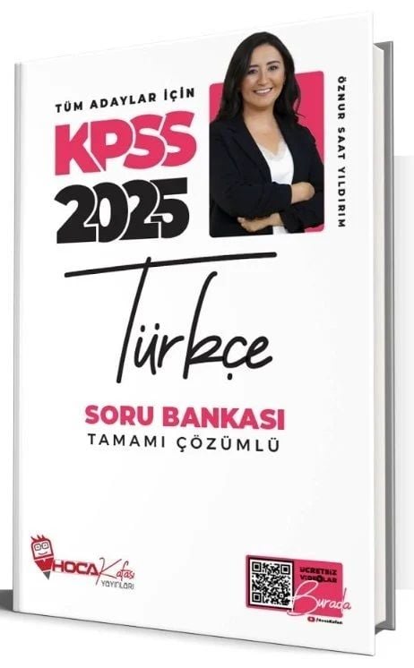 2025 KPSS Türkçe Soru Bankası Çözümlü Öznur Saat Yıldırım  Hoca Kafası Yayınları