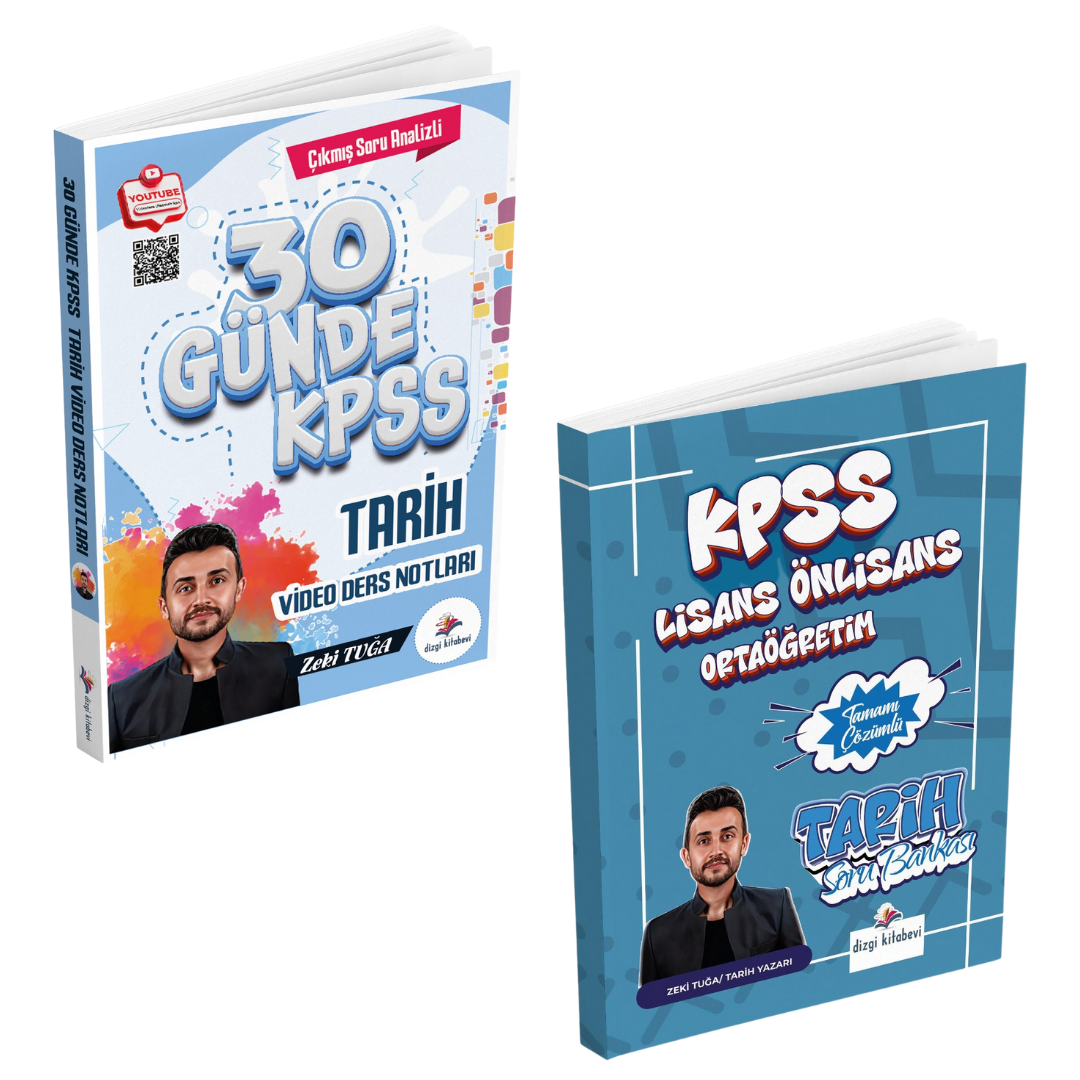 Dizgi Kitap 2026 KPSS Tarih Kazandıran 2'li Set Zeki Tuğa