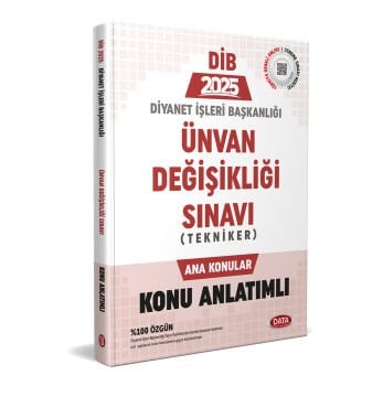 Diyanet İşleri Başkanlığı Unvan Değişikliği Sınavı Tekniker Ana Konular Konu Anlatımlı Data Yayınları