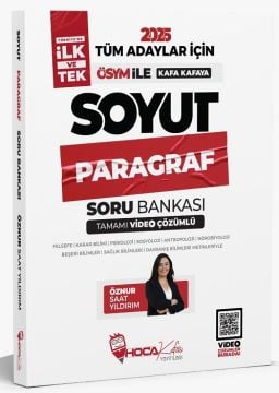 2025 KPSS TYT ALES DGS Soyut Paragraf Soru Bankası Video  Çözümlü Öznur Saat Yıldırım Hoca Kafası Yayınları