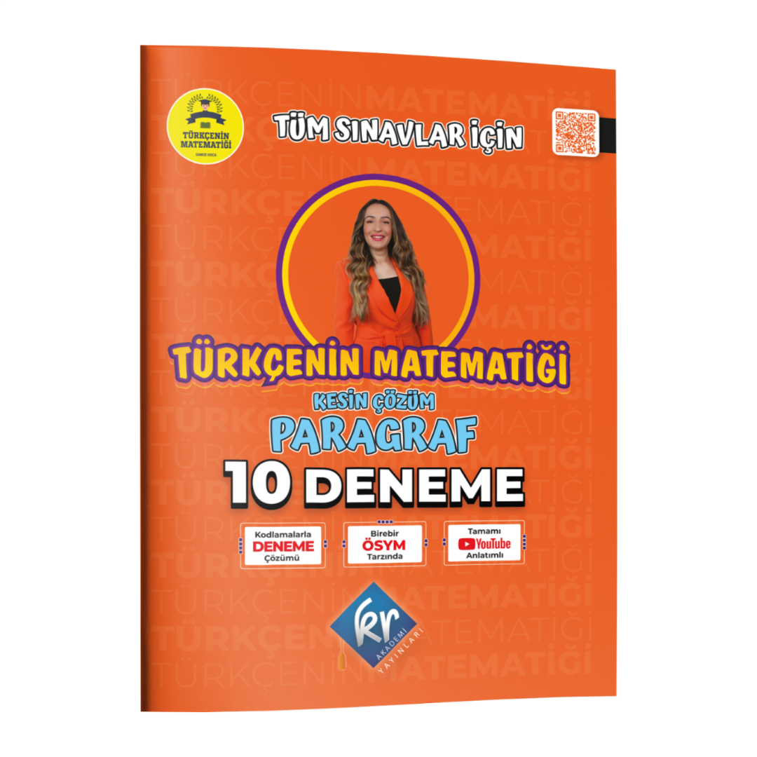 Gamze Hoca Türkçenin Matematiği Tüm Sınavlar İçin Paragraf 10 Deneme KR Akademi Yayınları