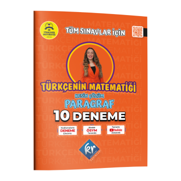 Gamze Hoca Türkçenin Matematiği Tüm Sınavlar İçin Paragraf 10 Deneme KR Akademi